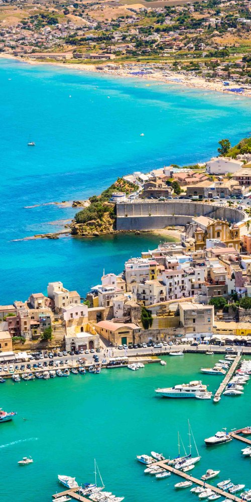 Busy tram during peak hour in Trapani