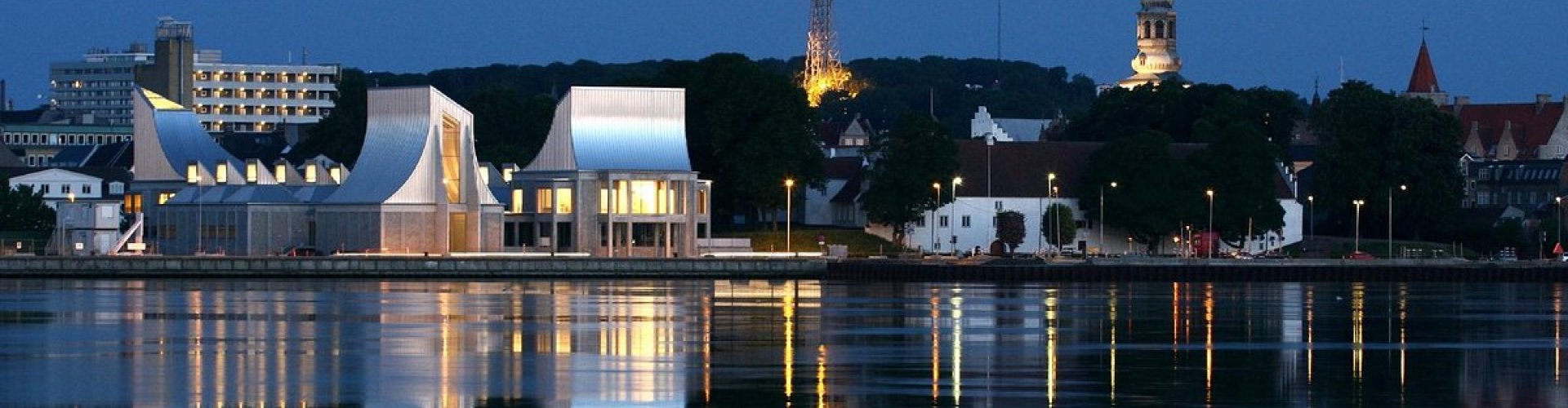 Tram in Aalborg city centre