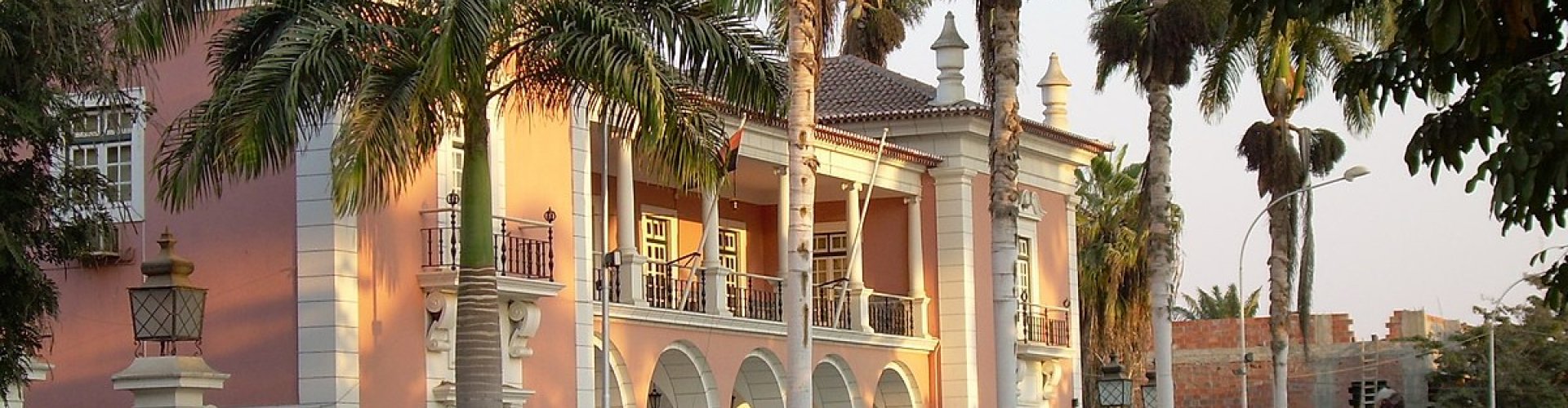 Benguela cityscape with tram and buses