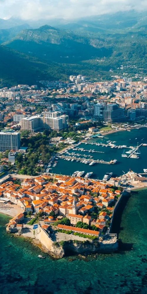 Budva metro platform during off-peak hours