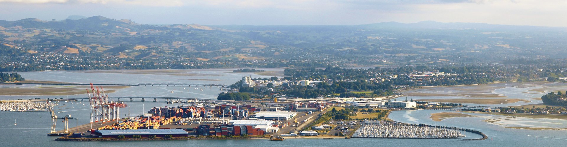Night tram on cobblestones in Tauranga