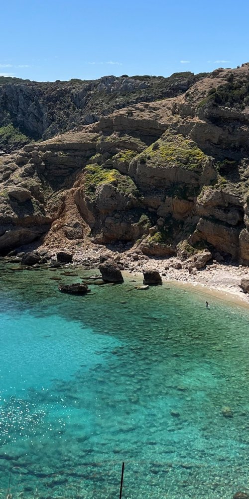 Menorca bus during golden hour