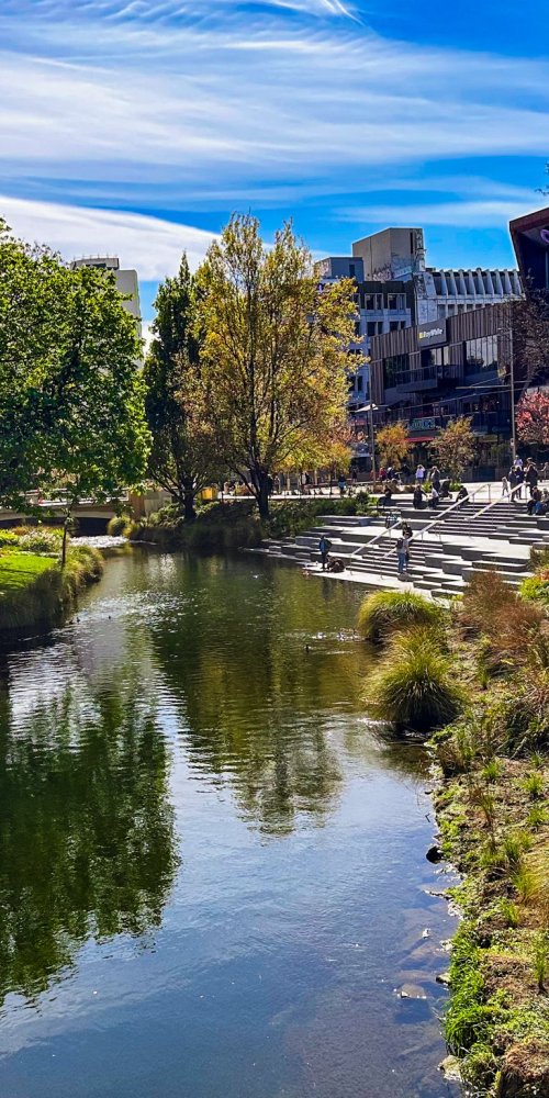 Quiet daytime metro bus interior in Christchurch