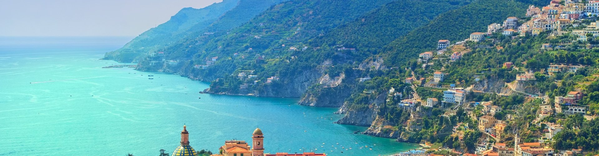 Night tram on Salerno’s cobblestone streets