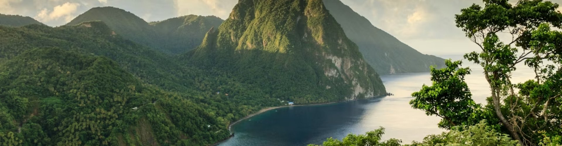 Night tram on cobblestone street, Saint Lucia
