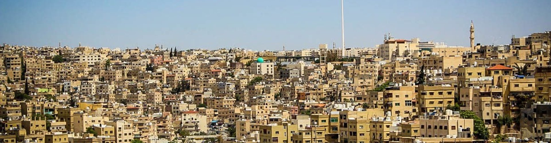 Busy metro station in Amman, JO