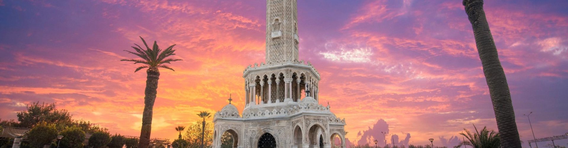 Night tram gliding on Izmir cobblestones