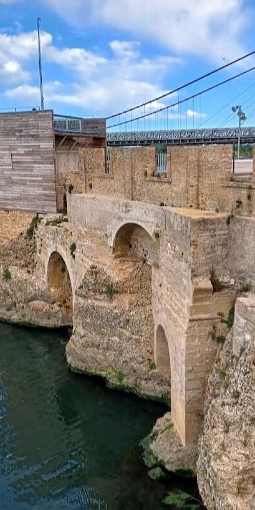 Quiet tram in Amposta during off-peak