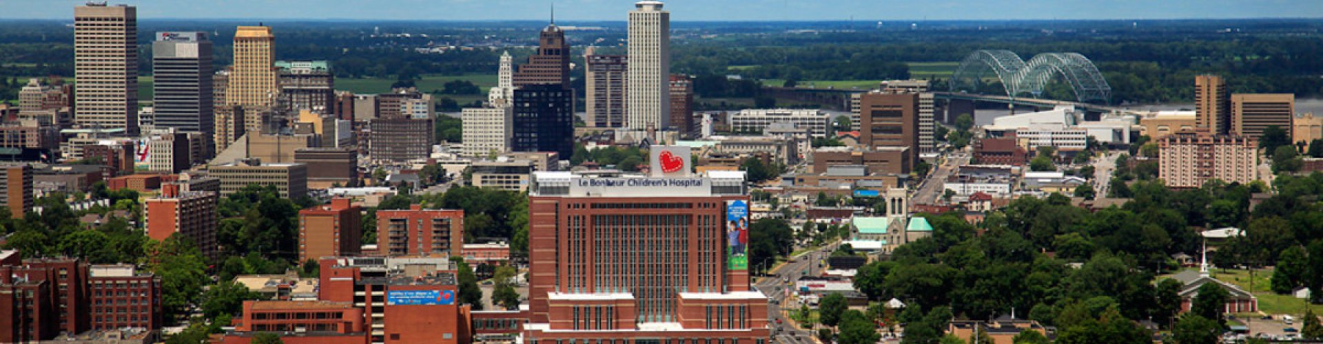 Memphis bus at sunset