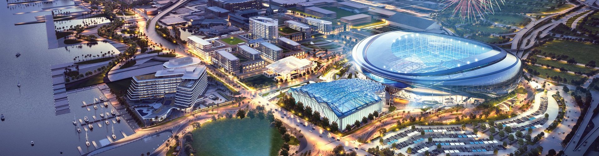 Bus and tram in Jacksonville city centre