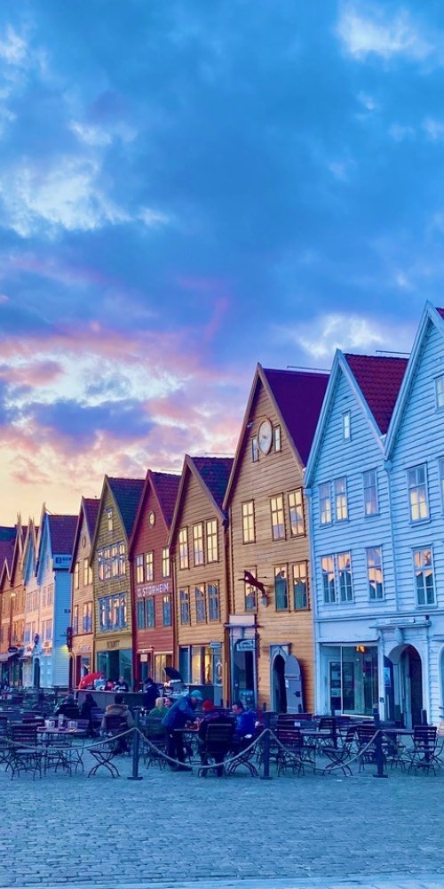 Busy Bergen bus at peak hour