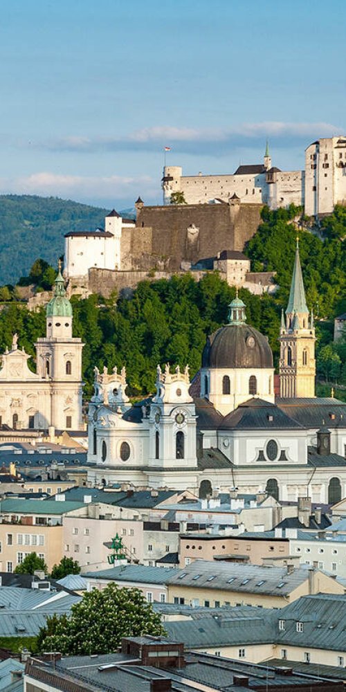 Quiet tram during off-peak hours in Salzburg