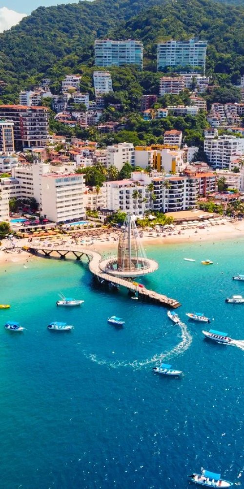 Busy bus in Puerto Vallarta during peak