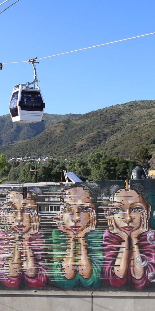 Busy Metro carriage during peak hour in Mexico City