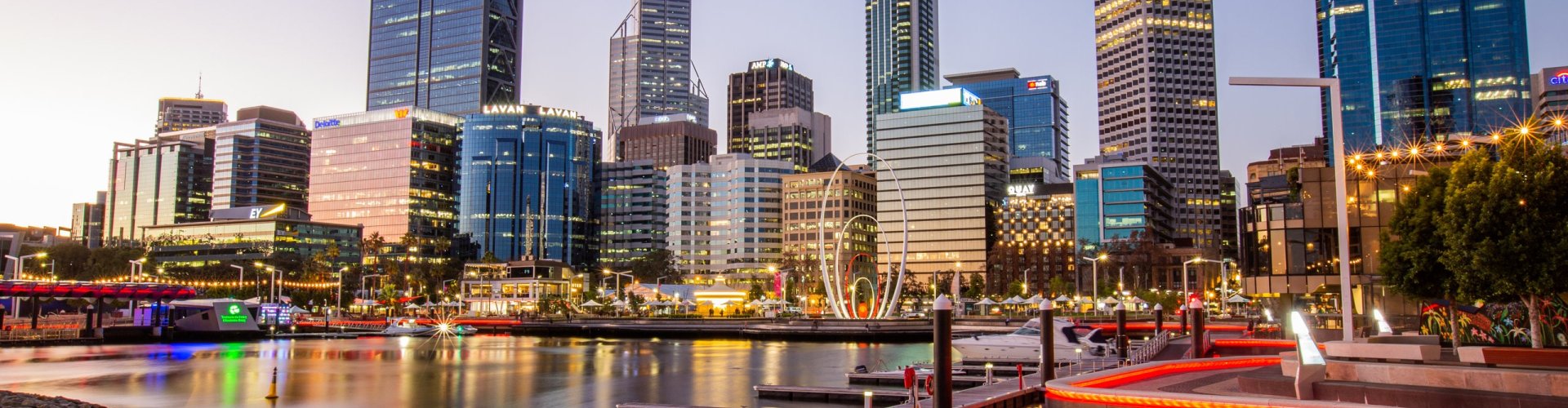 Night tram on cobblestones Perth