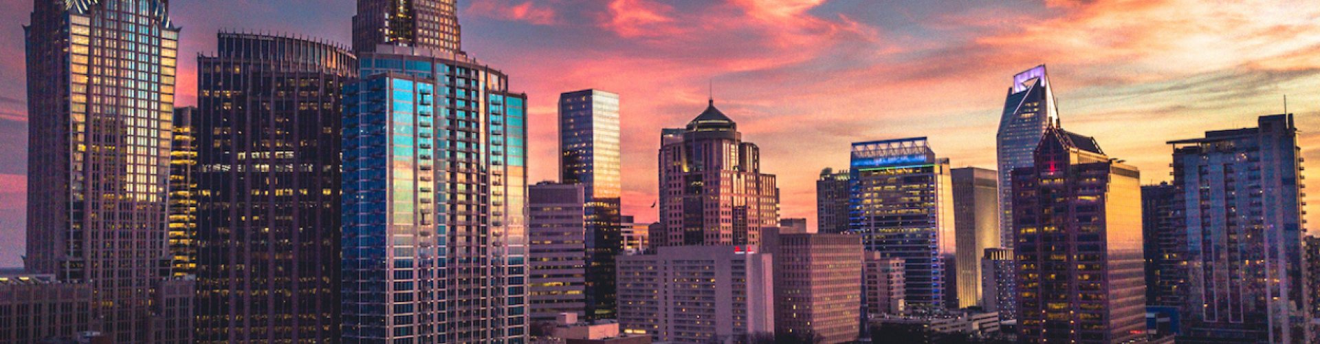 Charlotte city public transport scene