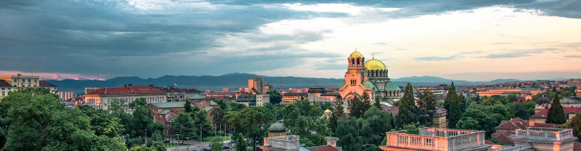 Sofia city tram and metro entrance
