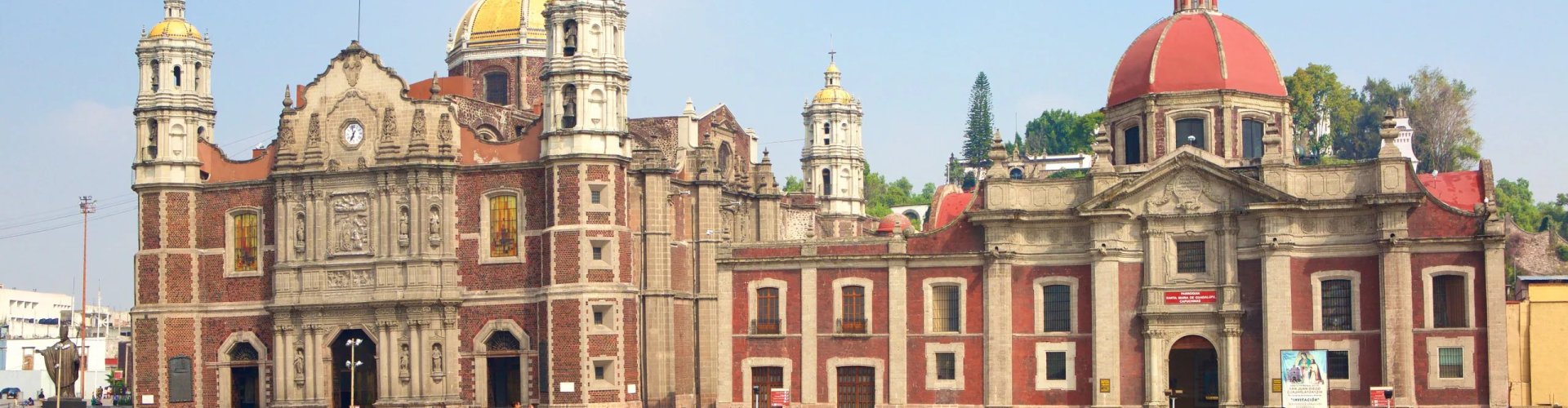 Tram and cityscape of Guadalupe, MX