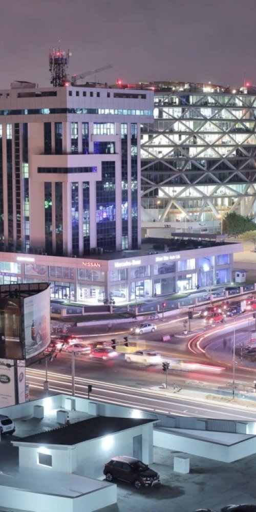 Passengers boarding tram in Accra during off-peak