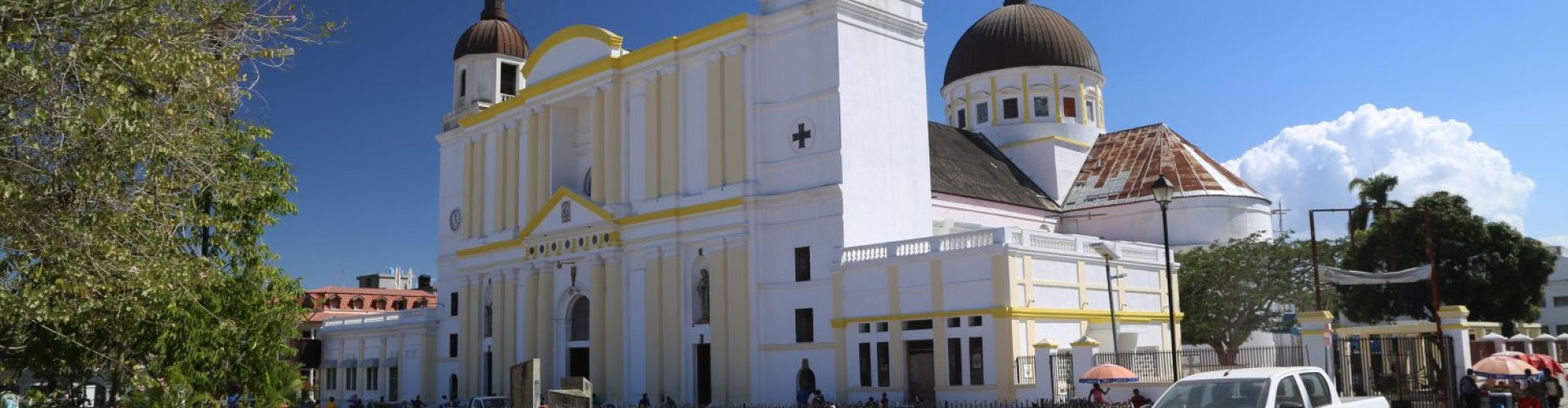 Night tram on cobblestones in Cap Haitien